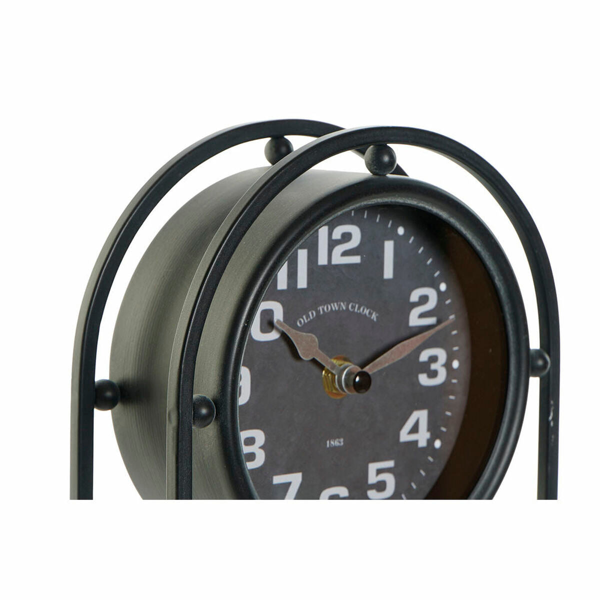 Table clock DKD Home Decor Crystal Black Iron (16.5 x 7 x 25 cm)-2