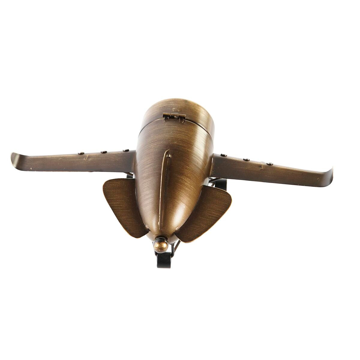 Table clock DKD Home Decor 42 x 23 x 14 cm Aeroplane Iron (2 Units)-3
