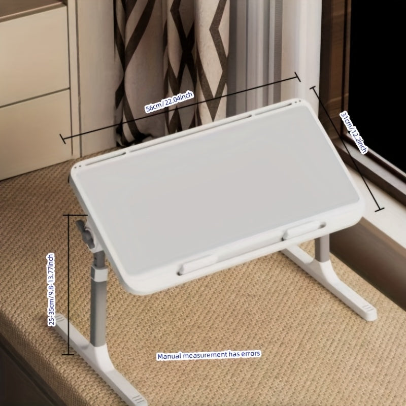 Adjustable Height Foldable Desk with Phone Slot-2