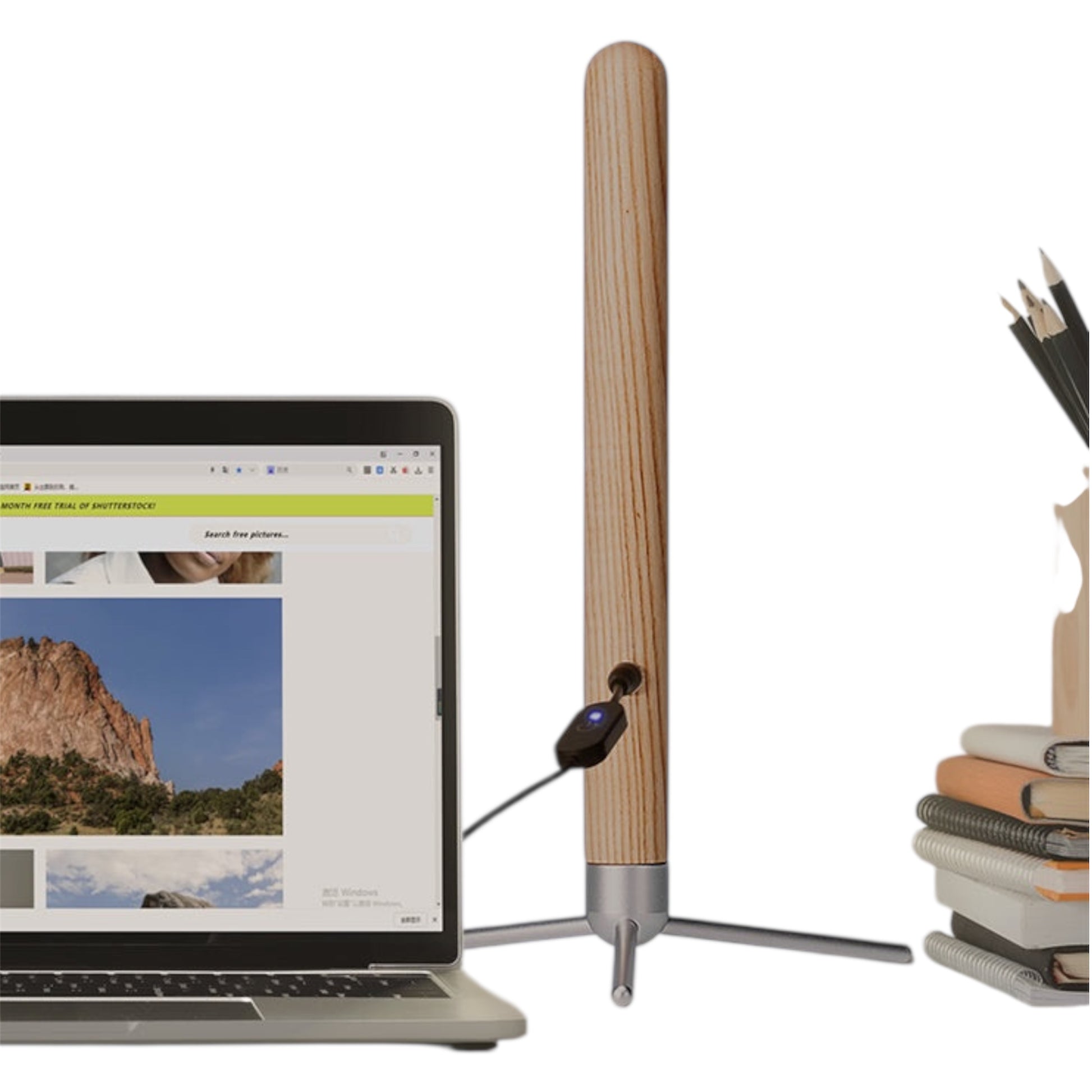 Vertical Wood Eye-Protection Desk Lamp-4