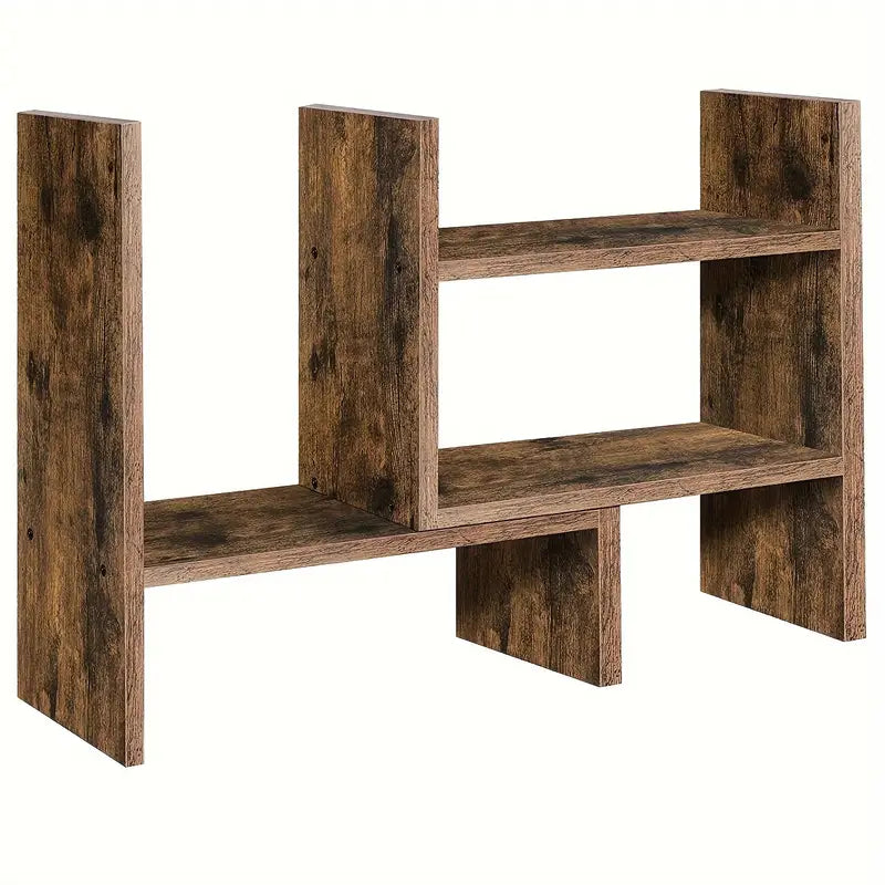 Desktop Storage Rack Bookshelf - Brown-0