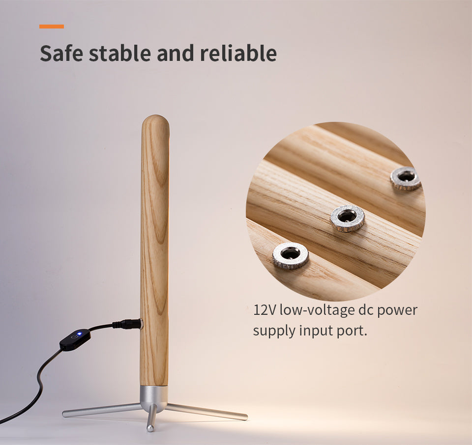 Vertical Wood Eye-Protection Desk Lamp-2