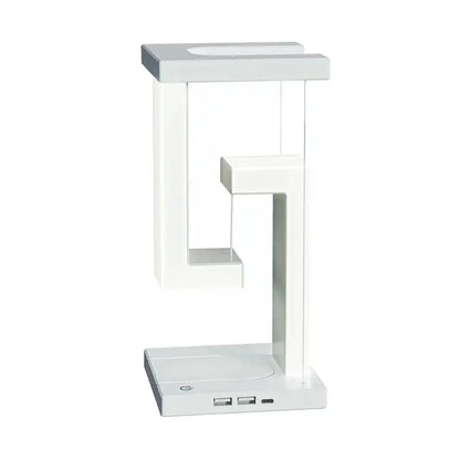 Floating Desk Lamp With Wireless Charging And USB Output Port-0