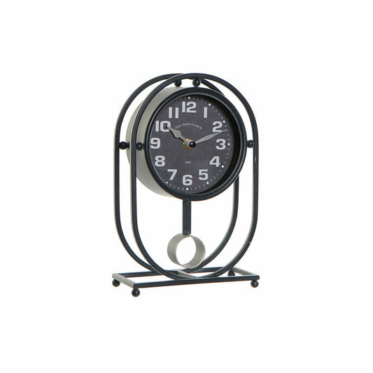 Table clock DKD Home Decor Crystal Black Iron (16.5 x 7 x 25 cm)-0