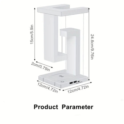 Floating Desk Lamp With Wireless Charging And USB Output Port-1